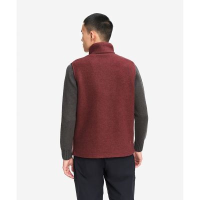 メリノウールブレンド スタンドカラーフリースベスト T－KIT