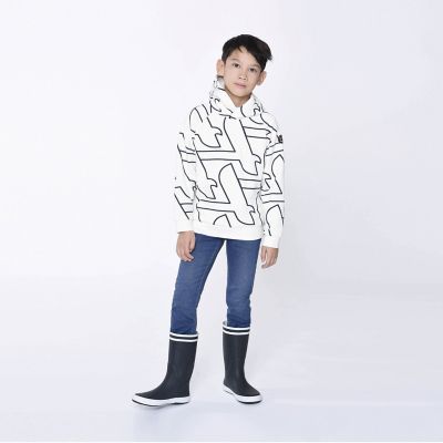 AIGLE/エーグル モノグラムプリントフーデッドパーカー