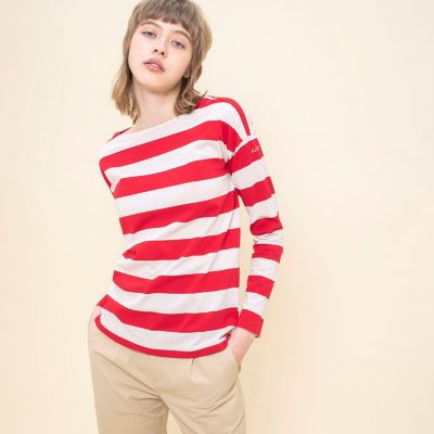 ＜AIGLE＞ＲＯＵＳＳＡＹ　ＳＴＲＩＰＥＤ　Ｌ／Ｓ　Ｔ　Ｆ