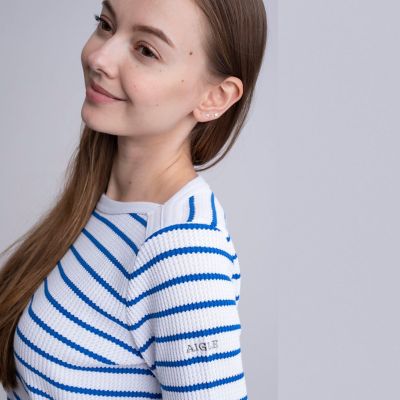 ＤＦＴワッフルストライプＴシャツ長袖