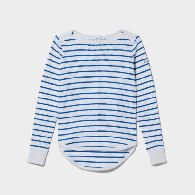 ＤＦＴワッフルストライプＴシャツ長袖