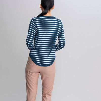 ＤＦＴワッフルストライプＴシャツ長袖