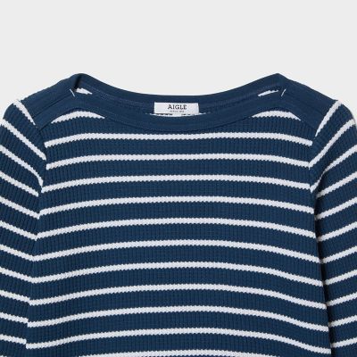ＤＦＴワッフルストライプＴシャツ長袖