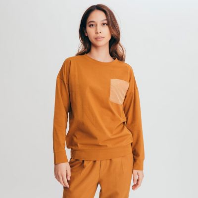 ポケット　リラックス　長袖Ｔシャツ
