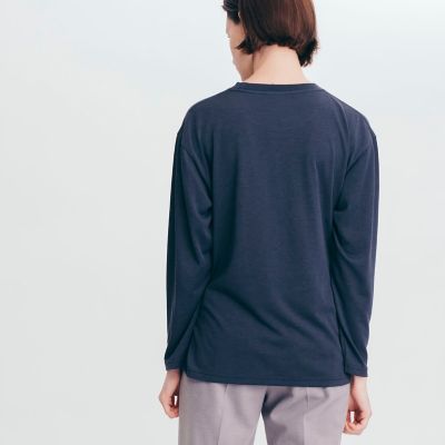 吸水速乾　ミニロゴ　長袖Ｔシャツ