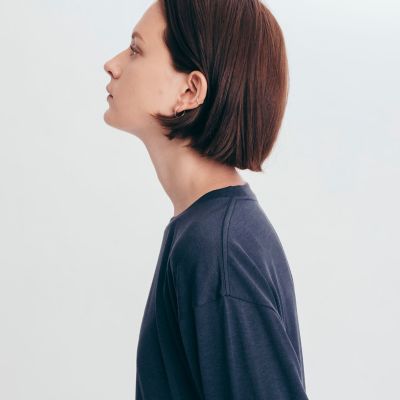 吸水速乾　ミニロゴ　長袖Ｔシャツ