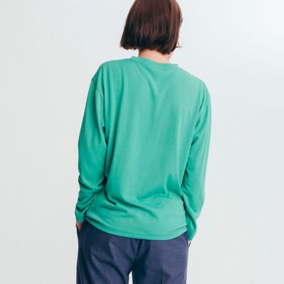 吸水速乾　ミニロゴ　長袖Ｔシャツ