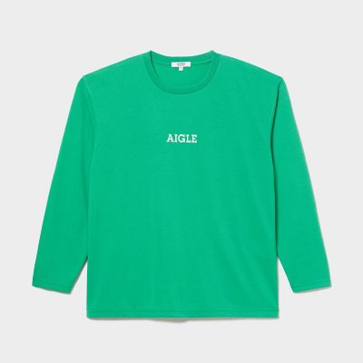 吸水速乾　ミニロゴ　長袖Ｔシャツ