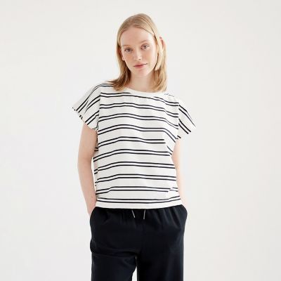 ショートスリーブストライプＴシャツ