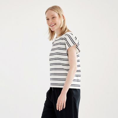 ショートスリーブストライプＴシャツ