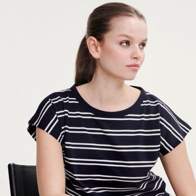 ショートスリーブストライプＴシャツ
