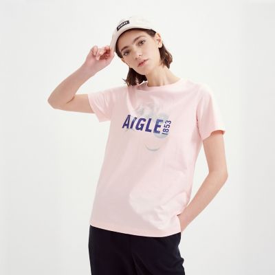 ショートスリーブグラフィックロゴTシャツ AIGLE エーグル トップス