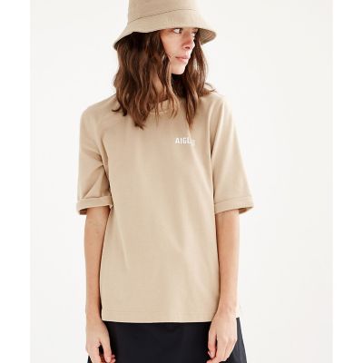 AIGLE/エーグル ＵＶカット　吸水速乾　クルーネックロゴＴシャツ