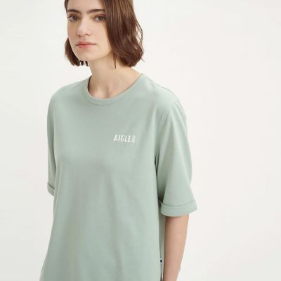 ＵＶカット　吸水速乾　クルーネックロゴＴシャツ