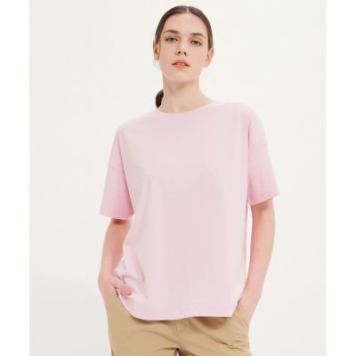 ＜AIGLE＞ＵＶカット　オーガニックコットン　ドロップショルダー　クルーネック半袖Ｔシャツ