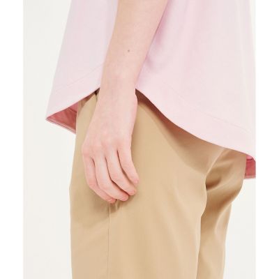 ＵＶカット　オーガニックコットン　ドロップショルダー　クルーネック半袖Ｔシャツ