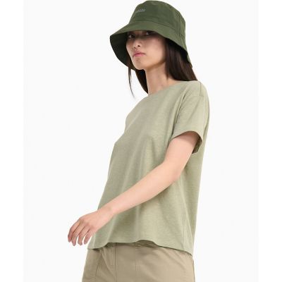 tシャツ コットンリネン トーンオントーン ワンポイント刺繍半袖Tシャツ レディース コットンリネン トーンオントーン ワンポイント刺繍半袖Tシャツ