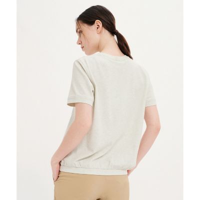 ＵＶカット　吸水速乾　裾ギャザー　リラックスクルーネックＴシャツ