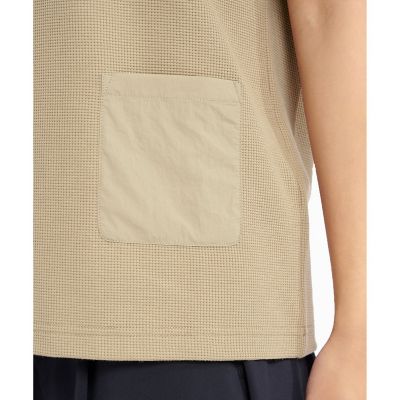 AIGLE / エーグル UVカット ショートスリーブ ワッフルポケット半袖Tシャツ AIGLE tシャツ UVカット ショートスリーブ ワッフルポケット半袖