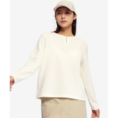 ＵＶカット　ハーフプラケット　ワッフルロングスリーブＴシャツ