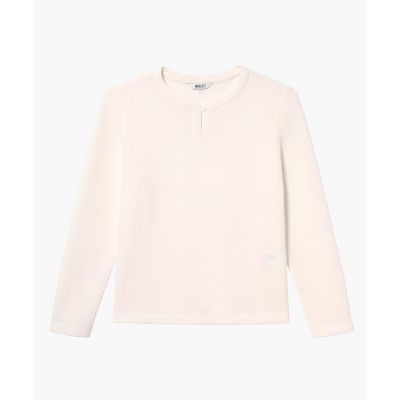 ＵＶカット　ハーフプラケット　ワッフルロングスリーブＴシャツ