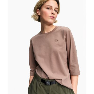 ＜AIGLE＞プライムフレックス　ＤＦＴ　ＵＶＣ　３／４スリーブ　ワンポイントロゴ刺繍　７分袖Ｔシャツ