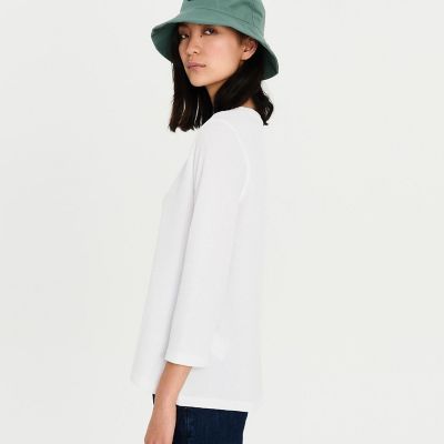 吸水速乾　リラックスフィット　ワッフル　八分袖Ｔシャツ