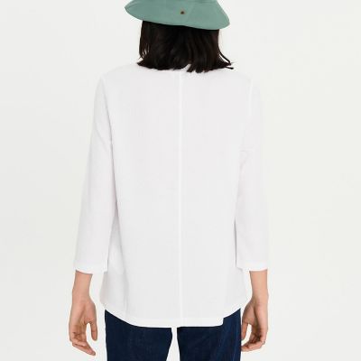 吸水速乾　リラックスフィット　ワッフル　八分袖Ｔシャツ