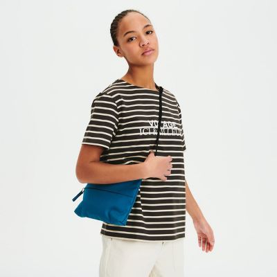 吸水速乾　ボートネック　ボーダー半袖Ｔシャツ（ＶＯＹＡＧＥ）
