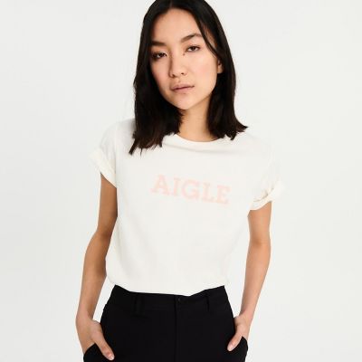 ＜AIGLE＞吸水速乾　ＡＩＧＬＥ　ロゴ半袖Ｔシャツ