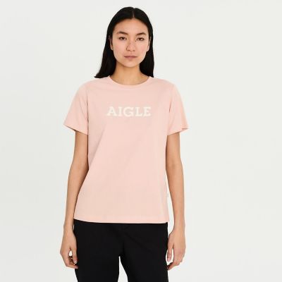吸水速乾　ＡＩＧＬＥ　ロゴ半袖Ｔシャツ