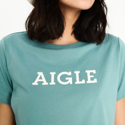吸水速乾　ＡＩＧＬＥ　ロゴ半袖Ｔシャツ