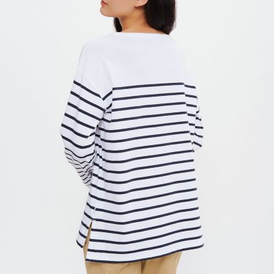 吸水速乾　パネルボーダー　長袖Ｔシャツ