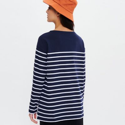 吸水速乾　パネルボーダー　長袖Ｔシャツ