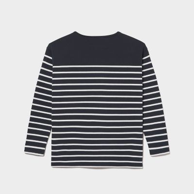 吸水速乾　パネルボーダー　長袖Ｔシャツ
