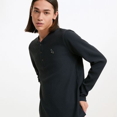 ＜AIGLE＞ロングスリーブヘンリーネックＴシャツ