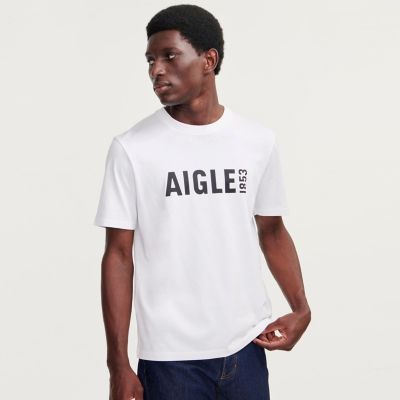 ＜AIGLE＞ロゴプリントストレッチＴシャツ