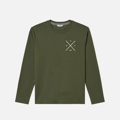 【SALE】AIGLE/エーグル ロングスリーブロゴTシャツ モスグリーン トップス【三越伊勢丹/公式】