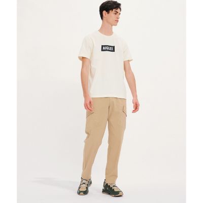 ＵＶカット　吸水速乾　ボックスロゴプリント　クルーネック　半袖Ｔシャツ