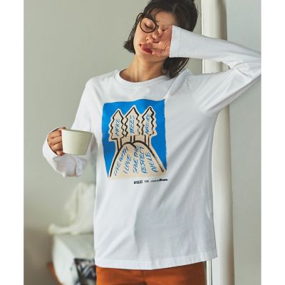 【ＡＩＧＬＥ　ｆｏｒ　ｍｏｒｅ　ｔｒｅｅｓ】Ｌｅｅ　Ｉｚｕｍｉｄａ×ＡＩＧＬＥ　チャリティ　グラフィック　長袖Ｔシャツ　＃５