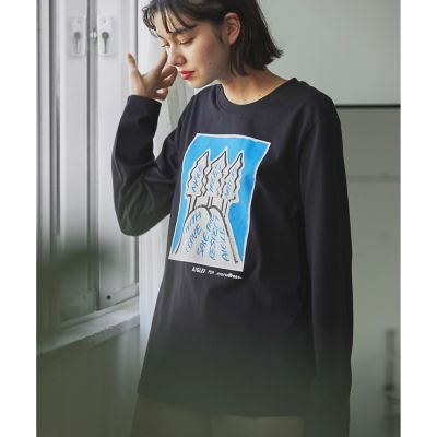 【ＡＩＧＬＥ　ｆｏｒ　ｍｏｒｅ　ｔｒｅｅｓ】Ｌｅｅ　Ｉｚｕｍｉｄａ×ＡＩＧＬＥ　チャリティ　グラフィック　長袖Ｔシャツ　＃５