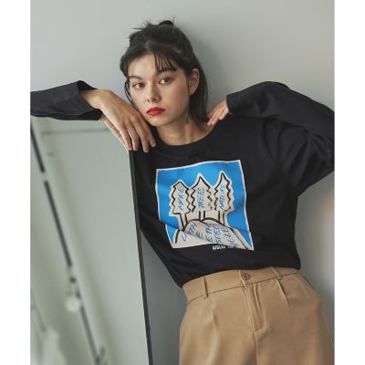 【ＡＩＧＬＥ　ｆｏｒ　ｍｏｒｅ　ｔｒｅｅｓ】Ｌｅｅ　Ｉｚｕｍｉｄａ×ＡＩＧＬＥ　チャリティ　グラフィック　長袖Ｔシャツ　＃５