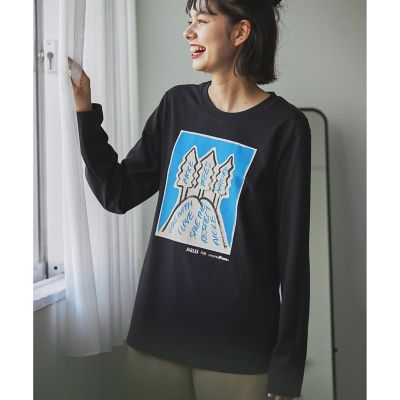 【ＡＩＧＬＥ　ｆｏｒ　ｍｏｒｅ　ｔｒｅｅｓ】Ｌｅｅ　Ｉｚｕｍｉｄａ×ＡＩＧＬＥ　チャリティ　グラフィック　長袖Ｔシャツ　＃５