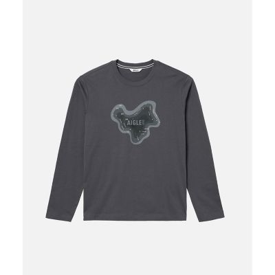吸水速乾　抗菌防臭　ロングスリーブプリントＴシャツ