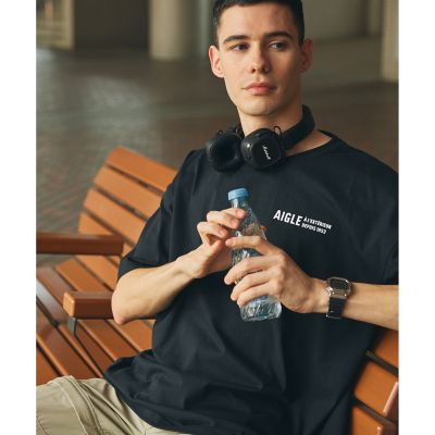 【ＥＣ限定】ＡＩＧＬＥ　オーバーサイズバックプリントロゴ　半袖Ｔシャツ