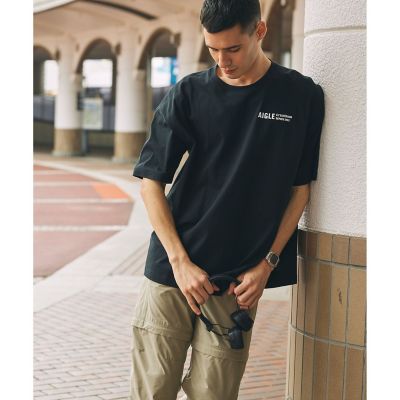 【ＥＣ限定】ＡＩＧＬＥ　オーバーサイズバックプリントロゴ　半袖Ｔシャツ