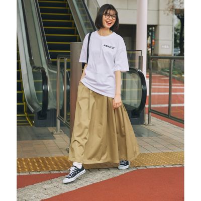 【ＥＣ限定】ＡＩＧＬＥ　オーバーサイズバックプリントロゴ　半袖Ｔシャツ