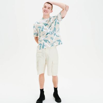 オーガニックコットン　リラックスシルエットＴシャツ（ＣＡＭＯ）