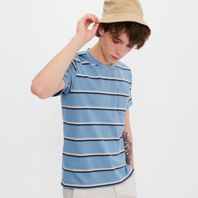 ＜AIGLE＞ＭＩＪ　マルチボーダー　ポケット　半袖Ｔシャツ