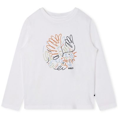 AIGLE/エーグル グラフィックプリントロングスリーブTシャツ